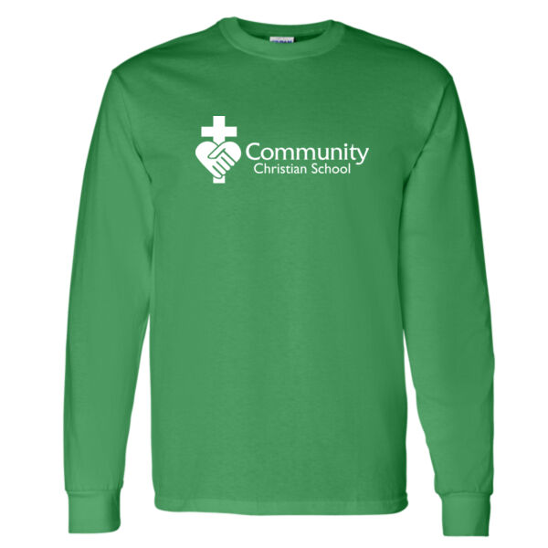 Gildan Unisex Crest Printed Long Sleeve Thumbnail