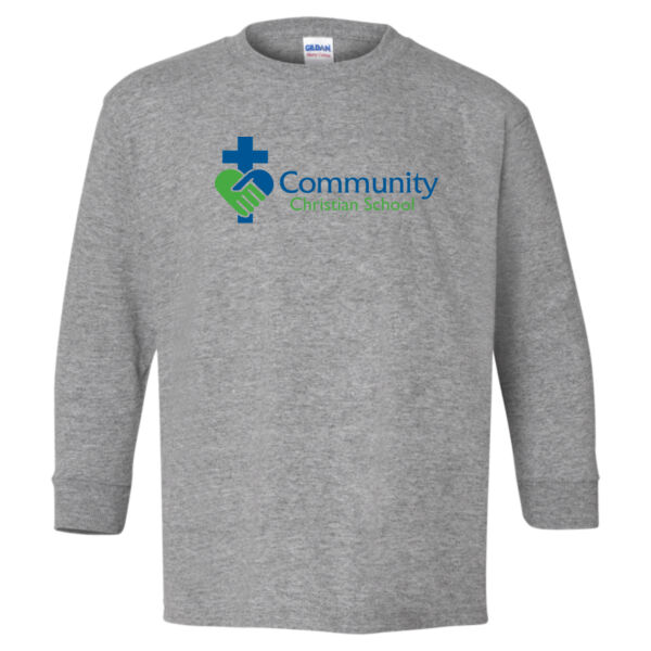 Gildan Youth Crest Printed Long Sleeve Thumbnail