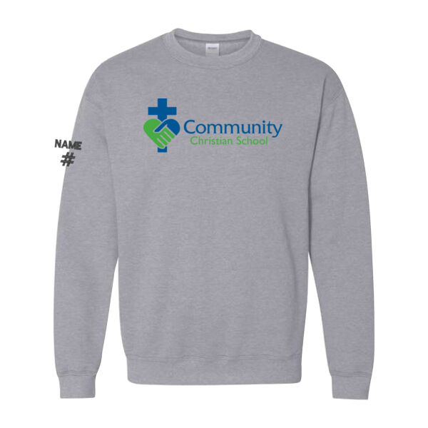 Gildan Unisex Crest Printed Crewneck Thumbnail