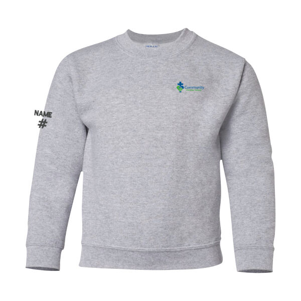 Gildan Youth Emblem Printed Crewneck Thumbnail