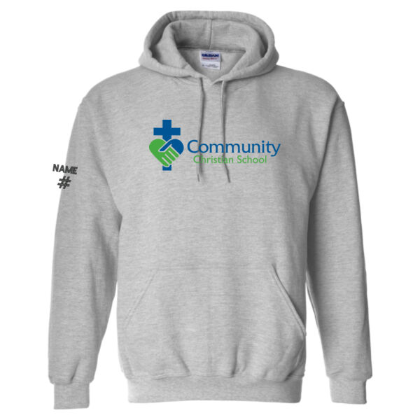 Gildan Unisex Crest Printed Hoodie Thumbnail