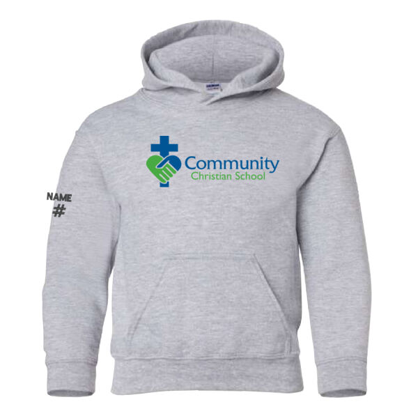 Gildan Youth Crest Printed Hoodie Thumbnail