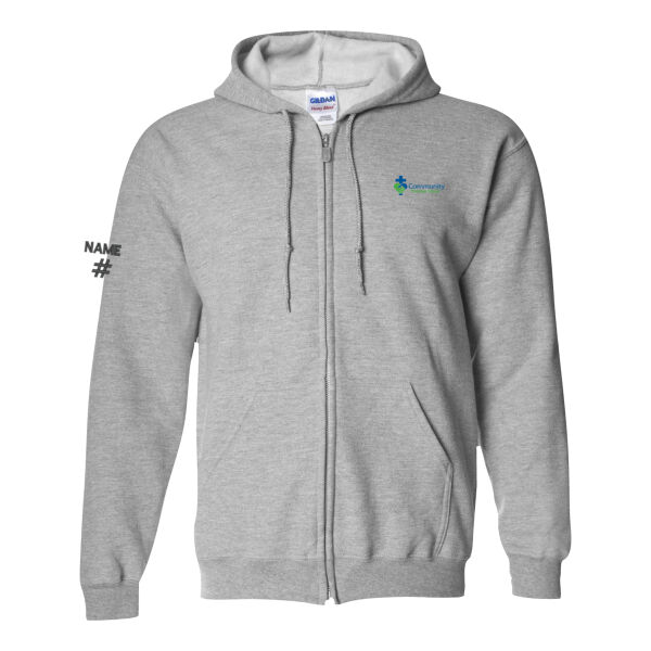 Gildan Unisex Emblem Printed Full Zip Thumbnail