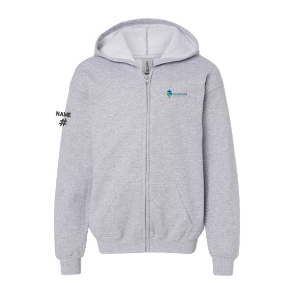 Gildan Youth Emblem Printed Full Zip Thumbnail